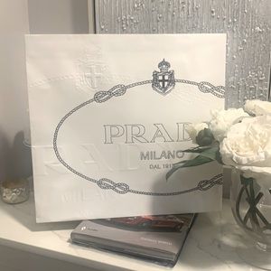 Prada large paper bag - 16.5”w x 15 3/4”h x 5.25”d